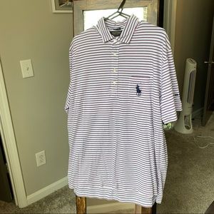 Size L Golf Polo, Ralph Lauren blue, pink, white